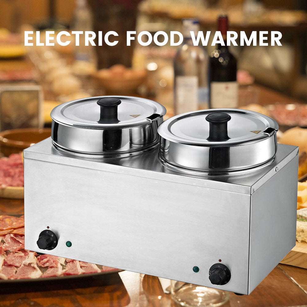 EasyRose Bothers Electric Countertop Food Warmer - 120V, 1200W