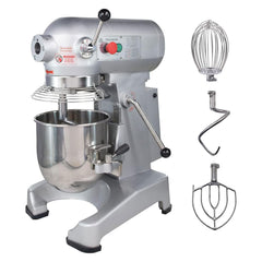 Hakka 20Qt Commercial Planetary Stand Mixer with Attachment Hub, 1100W 3-Speed Food Mixer, Includes Dough Hook, Flat Beater & Whisk, ETL Certified 