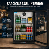 Hakka Brothers 138L Back Bar Cooler-2