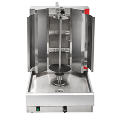 Hakka 21"H Gas Kebab Doner Machine Vertical Broiler with 3 Burners