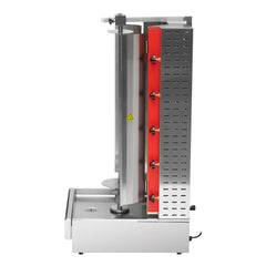 Hakka 34"H Gas Kebab Doner Machine Vertical Broiler with 5 Burners