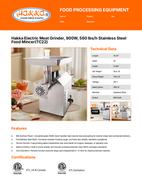 Spec Sheet