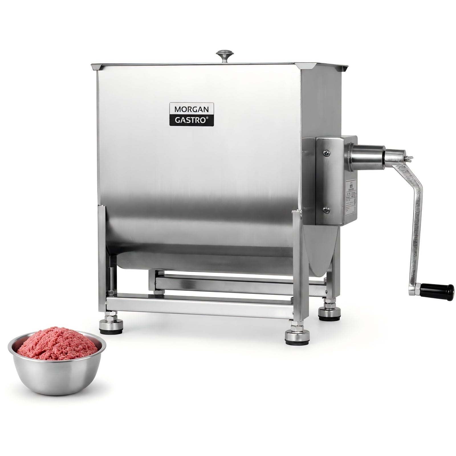 Morgangastro 15L30 lb Commercial Manual Meat Mixer with Gearbox