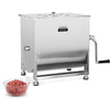 Morgangastro 30L/60 lb Commercial Manual Meat Mixer with Gearbox, Fixed Tank Stainless Steel Sausage & Burger Mixer