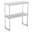 Hakka Brothers 14" x 30" Stainless Steel Double Overshelf  NSF Commercial Deck Prep Table