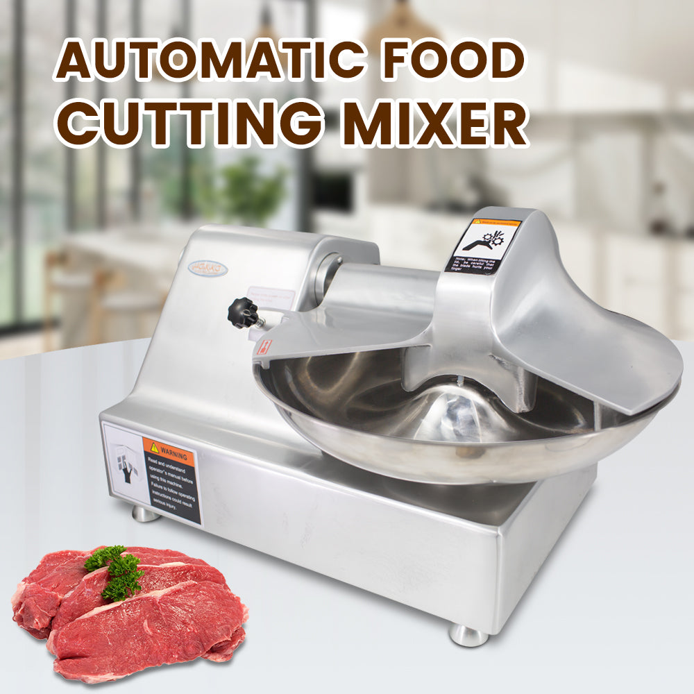 Hakka Commercial 10L Multifunction Meat Bowl Cutter Mixer and Buffalo Chopper Food Processor