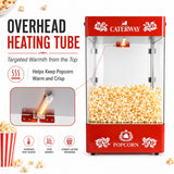 Caterway 305W Commercial Popcorn Warmer Display Cabinet with LED Light
