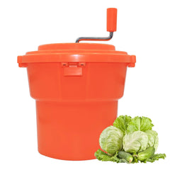 Clivia 2.5 Gal/10 Qt Commercial Salad Spinner, Large Manual Lettuce Dryer & Vegetable Spinner Dryer with Handle