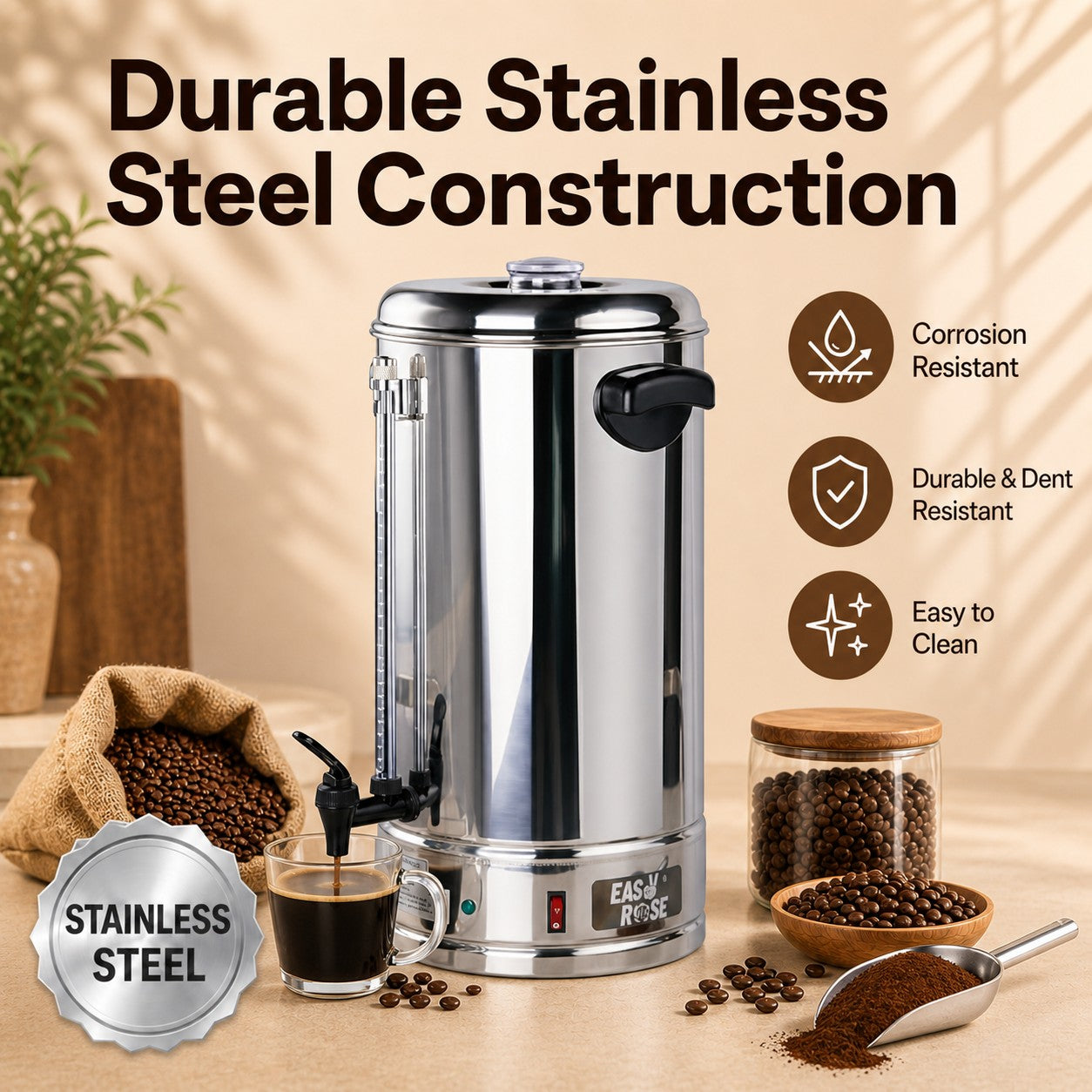 EasyRose 100 Cup Coffee Urn