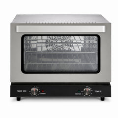 EasyRose 21L Commercial Countertop Convection Oven, 1440W, 3 Racks, Stainless Steel, 150–500°F