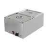 EasyRose Commercial Food Warmer 2-Pan Steam Table Food Warmer with Temperature Control & Lids, Electric Warming Trays for Food or Sauces-120V, 1200W, 10.6 QT/Pan