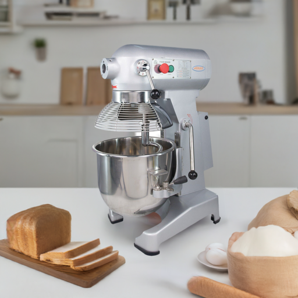 Hakka 30Qt Dough Stand Mixer 3 Speed, 4 Function Stainless Steel Food Mixer,ETL certified (grinder head not included)