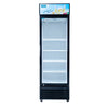 Hakka Brothers 15.2 Cu. Ft. / 430L Commercial Glass Door Merchandiser with Lightbox, 4 Adjustable Shelves and LED Lighting