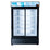 Hakka Brothers 42.4 Cu. Ft / 1200L Commercial Double Sliding Glass Door Merchandiser with Lightbox, 8 Adjustable Shelves & LED Lighting