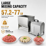 Hakka 30L 60 lb tilting meat mixer with large capacity for high volume commercial mixing