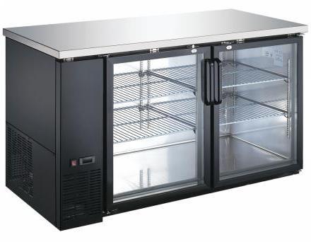 Carina 546L 27” Depth Glass Door Back Bar Cooler, Refrigerator Temp: 0.5 ~ 5 ℃
