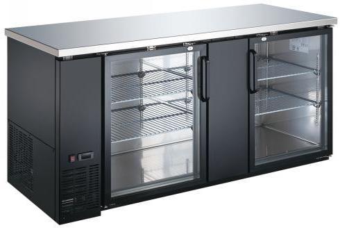 Carina 666L 27” Depth Glass Door Back Bar Cooler, Refrigerator Temp: 0.5 ~ 5 ℃