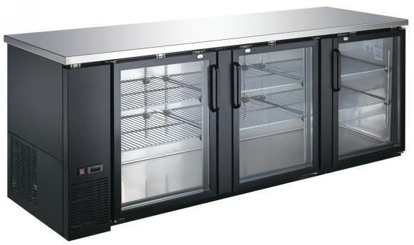 Carina 916L 27” Depth Glass Door Back Bar Cooler, Refrigerator Temp: 0.5 ~ 5 ℃