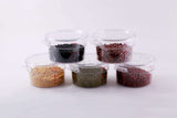 Hakka 2 Qt Commercial Grade Round Food Storage Containers with Lids,Polycarbonate,Clear - Case of 5