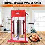 Hakka 22 Lbs(10 Liter) Sausage Stuffer 2 Speed Stainless Steel Vertical Meat Filler(Official Refurbishment)