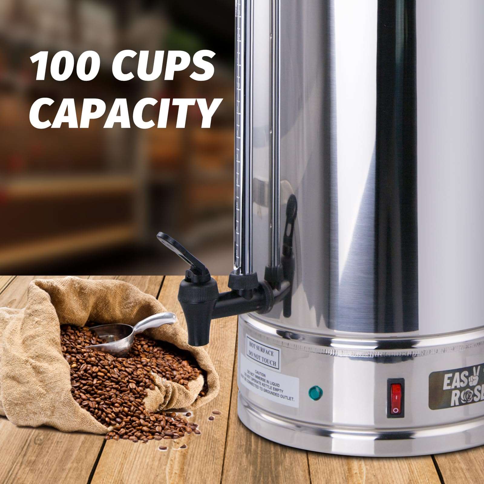 Hakka 20 Cup Coffee Maker One-Touch Brewing Thermal Carafe Maker Stainless  Steel