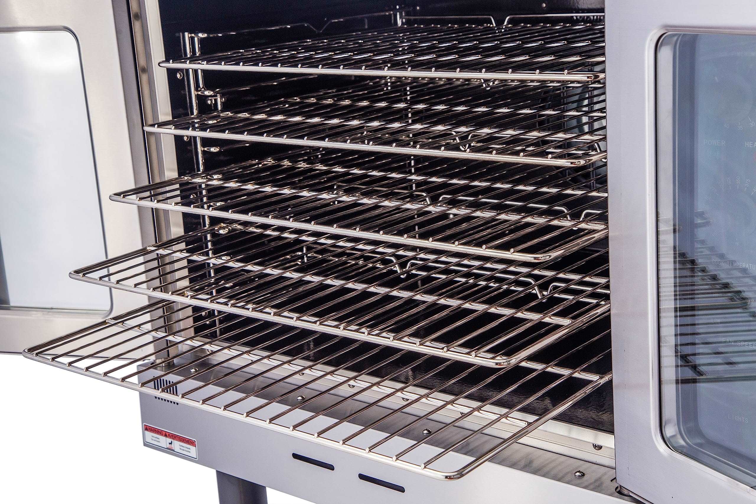 EASYROSE Commercial Convection Oven Single Deck Natural Gas Commercial Ovens for Bakery Kitchen Restaurant, 60,000 BTU