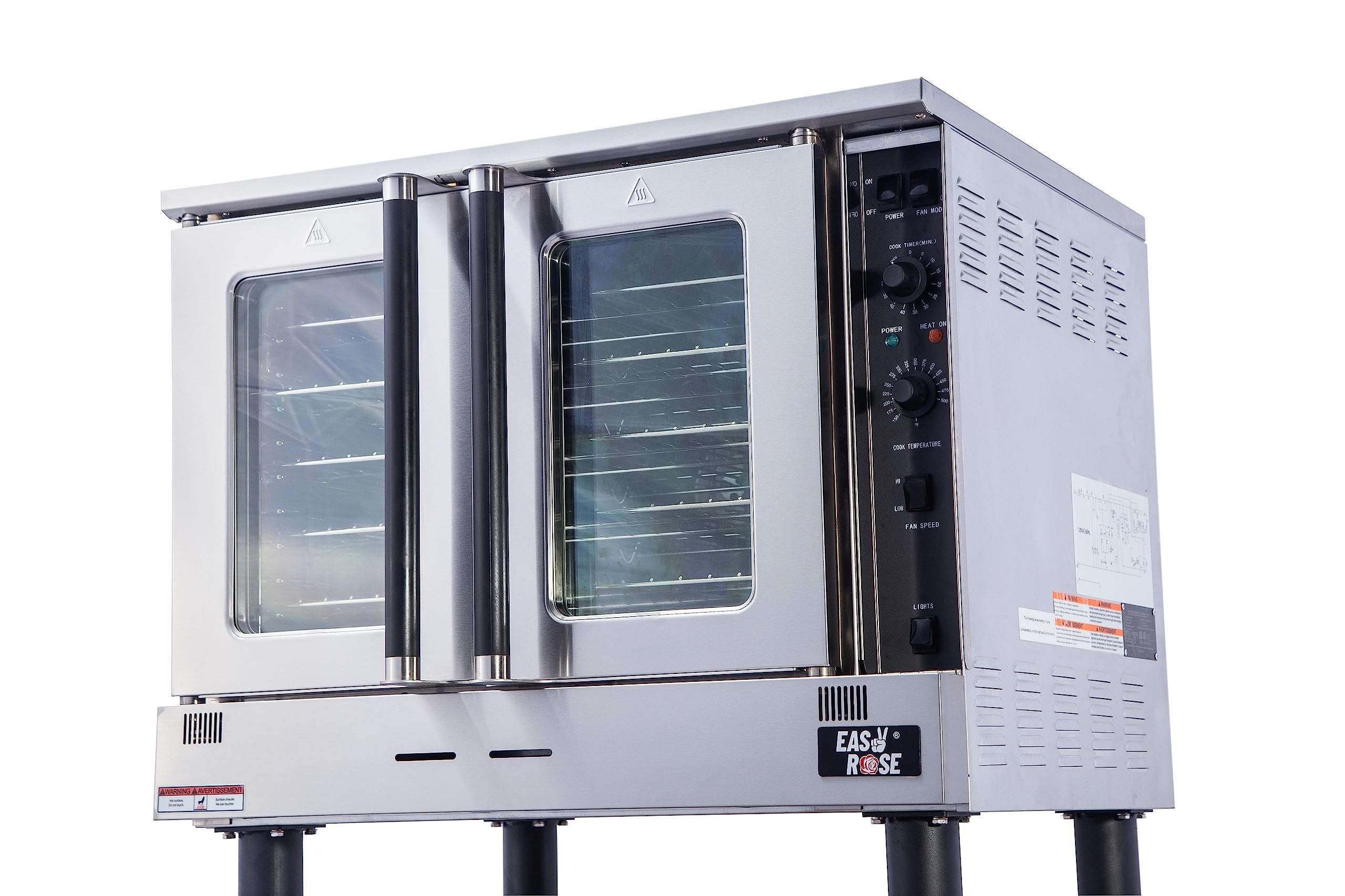 EASYROSE Commercial Convection Oven Single Deck Natural Gas Commercial
