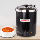 Hakka 6Qt Soup Warmer Commercial Soup Kettle Warmer with Hinged Lid and Detachable Stainless Steel Pot（SB-5700）
