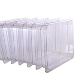 Hakka 6-Pack Food Pan Half Size Clear Polycarbonate Food Pans 2.5" Deep Commercial Hotel Pans for Party, Restaurant, Hotel