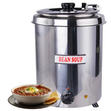 EasyRose 6Qt Soup Warmer Commercial Soup Kettle Warmer with Hinged Lid and Detachable Stainless Steel Pot