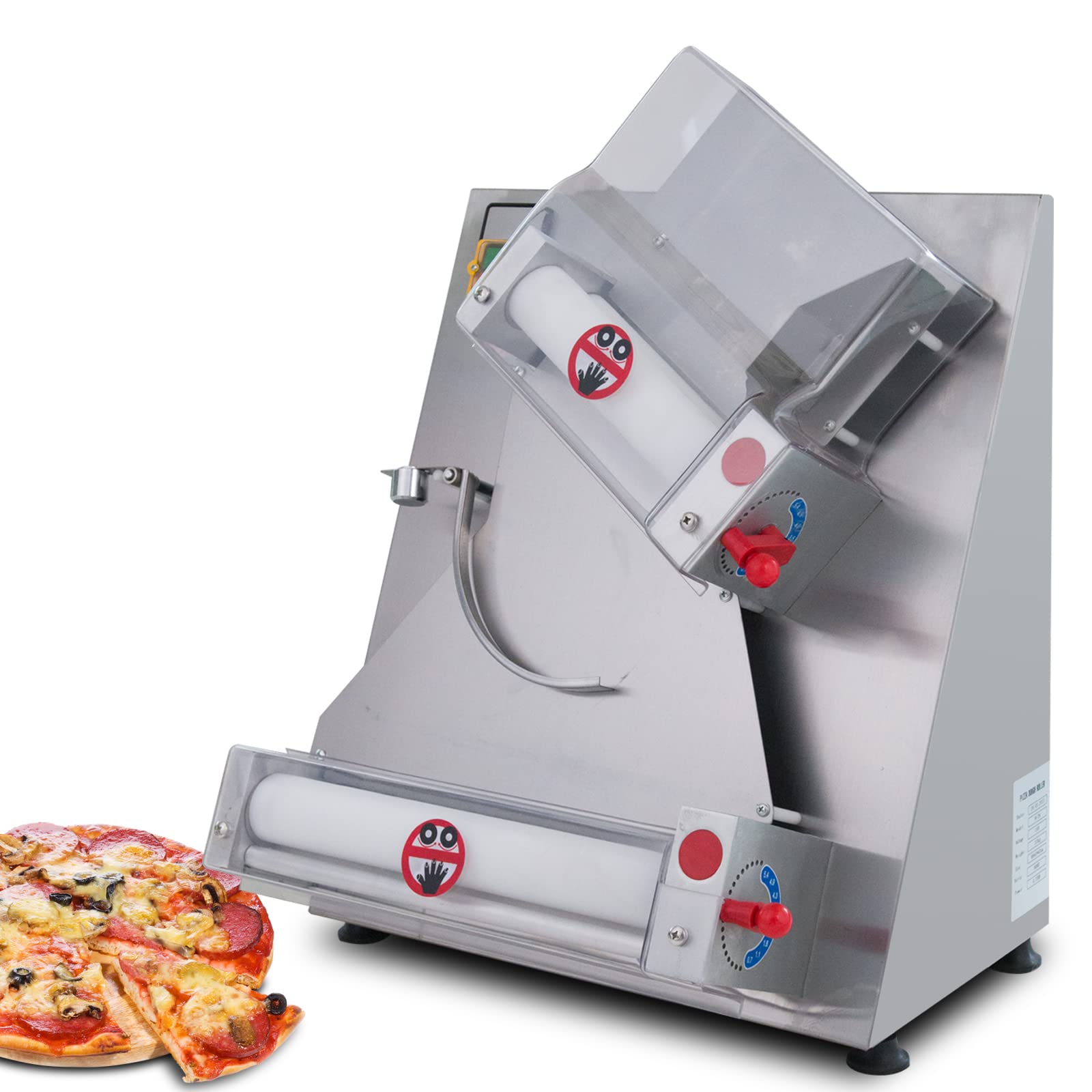 Hakka Electric Dough Sheeter Machine 370W Max 15 Pizza Dough Roller  Sheeter, Automatic Commercial Pizza Dough Press Machine, Noodle Bread Pasta  Maker