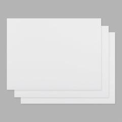 Clivia White Plastic Cutting Board Set of 3, 24 x 18 x 1 Inch Commercial Grade Chopping Board Large Cutting Boards for Kitchen - Dishwasher Safe, NSF Certified