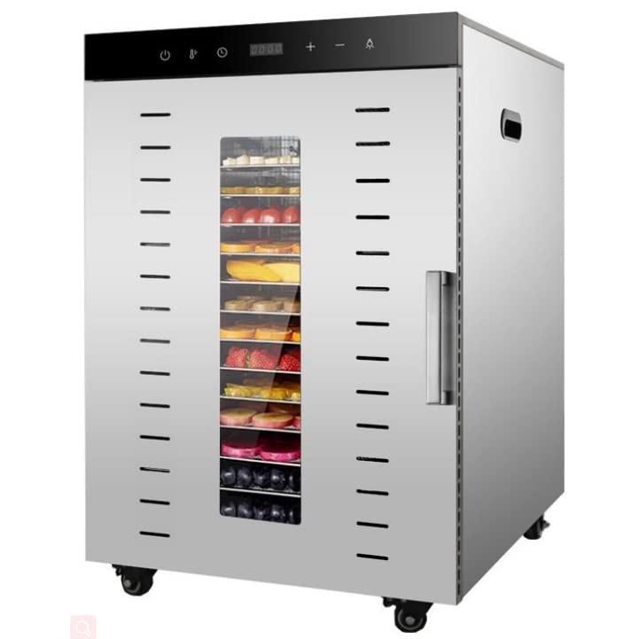Hakka 16 Layers Commercial Food Dehydrator Stainless Steel Digital Fruit Dryer,1000W