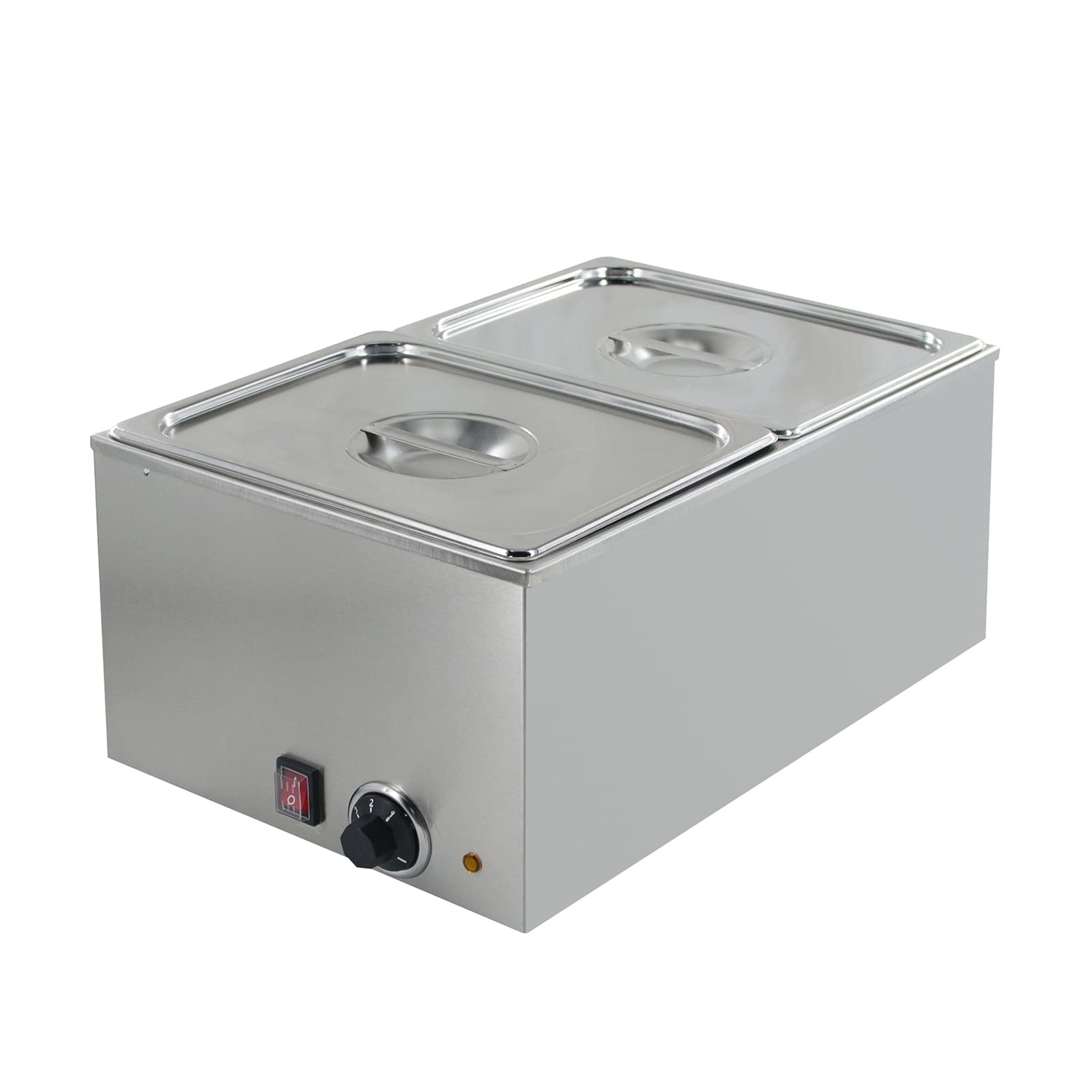 EasyRose Commercial Food Warmer 2-Pan Steam Table Food Warmer with Tem –  Hakka Brothers Corp