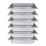 Clivia 1/3 Size Stainless Steel Food Pans,2.5"Deep Food Containers- Pack of 6