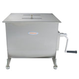Hakka 60-Pound/30-Liter capacity Tank Stainless Steel Manual Meat Mixer (Mixing Maximum 60-Pound for Meat)