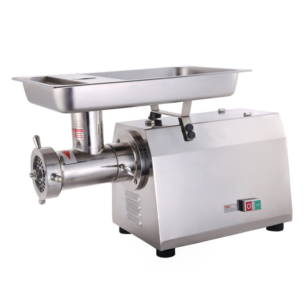 Hakka Brothers TC Series Commercial Stainless Steel Electric Meat Grinders (TC22), Silver