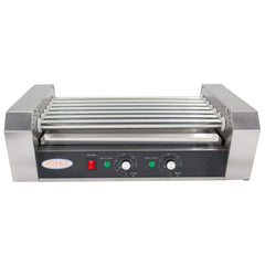 EasyRose Commercial Electric 18 Hot Dogs 7 Rollers Grilling Warmer Cooker 750 Watt