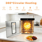 Hakka Commercial 12 Tray Food Dehydrator Electric Meat Fruit Jerky Dryer Machine, 1500W