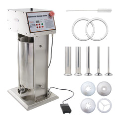 Hakka Commercial 22LB Stainless Steel Electric Sausage Stuffer and Vertical Sausage Maker