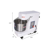 Hakka Commercial Dough Mixer, 10 Qt Spiral Mixer Food Mixer Machine with Food-grade Stainless Steel Bowl, Security Shield & Timer