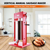 Hakka Sausage Stuffer 2 Speed Stainless Steel Vertical Sausage Maker (32lb / 15 Liter)
