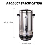 EASYROSE Coffee Urn 40 Cup Coffee Percolator Commercial Coffee Maker with Removable Filter, Perfect For Office, Parties, Catering