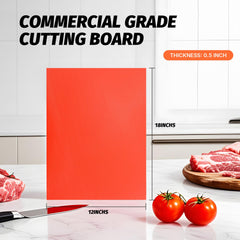 Clivia 6-Piece Color-Coded Cutting Board System – 18" x 12" x 1/2" – Durable, Hygienic & Non-Slip