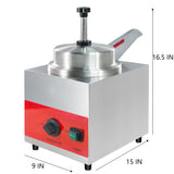 EasyRose Electric 3.5 Qt Cheese Warmer Pump Dispenser Condiment Melter Cheese Sauce