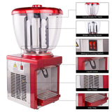 HAKKA Commercial Beverage Dispenser  6.6 Gallon Juice Dispensers  44.6℉-53.6℉ Thermostat Controller, 110V, 280W