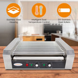 EasyRose Commercial Hot Dog Roller Grill with 5 Rollers