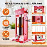 Hakka Sausage Stuffer 2 Speed Stainless Steel Vertical Sausage Maker (32lb / 15 Liter)