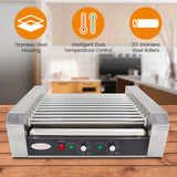 EasyRose Commercial Hot Dog Roller Grill with 9 Rollers