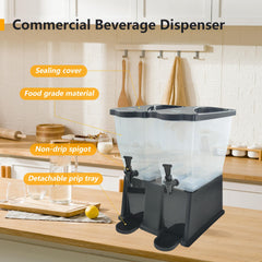 Hakka Brothers Juice Dispenser 7 Gallon Beverage Dispenser Iced Tea Punch